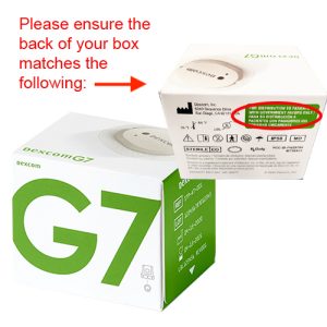 Dexcom G7 SINGLE SENSOR DME