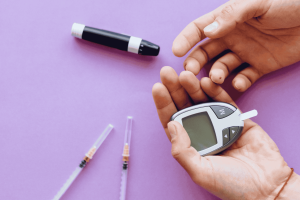 Opened and factory-sealed diabetic supply boxes being reviewed